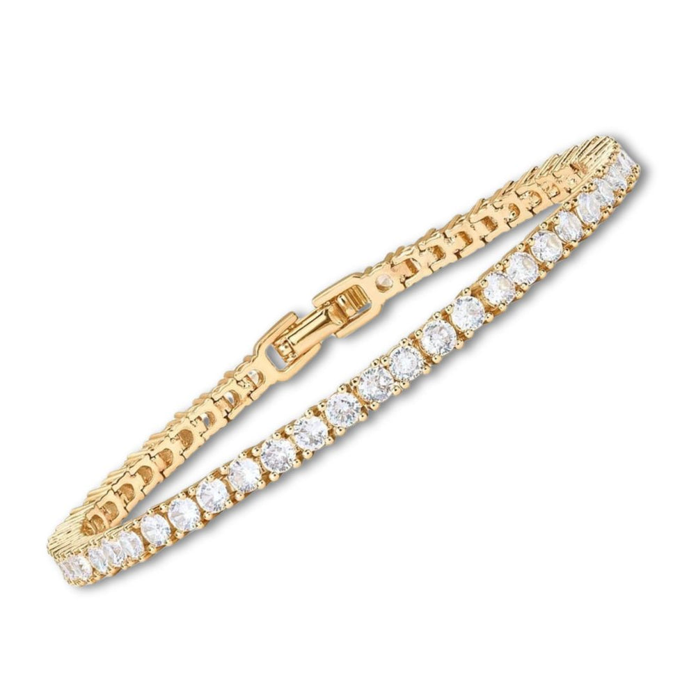 MOISSANITE KULTAINEN TENNISRANNEKE