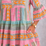Aurabelle™ Ajaton Vintage Grace Midi Mekko