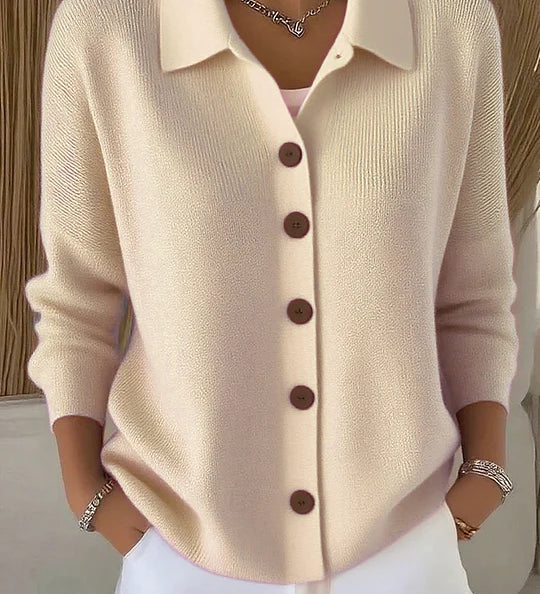 Napillinen Polo-kauluksellinen Cardigan Isabelle