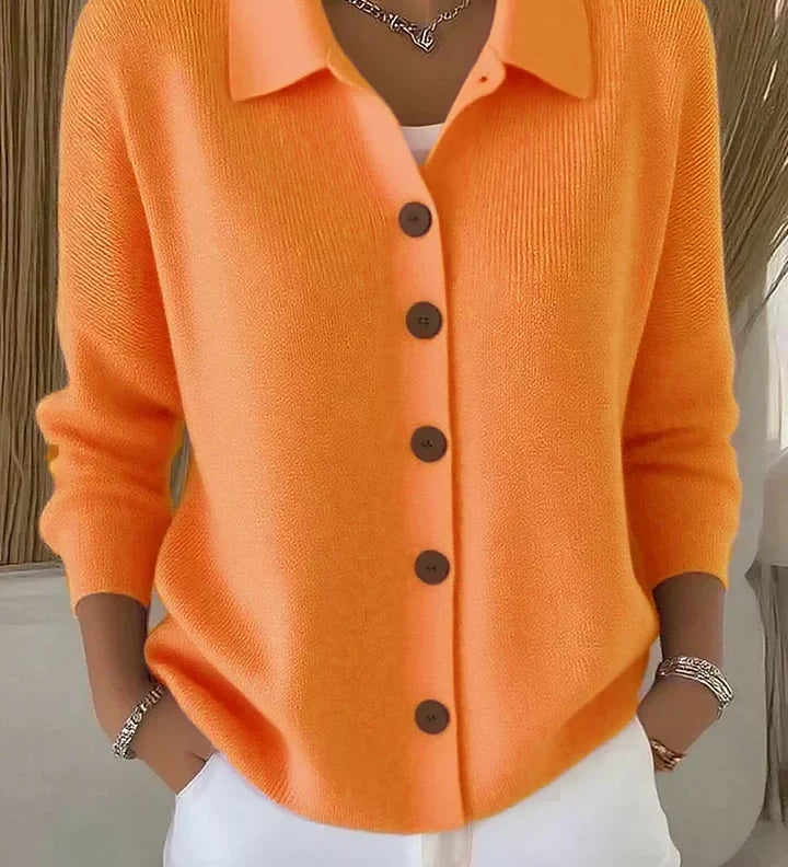 Napillinen Polo-kauluksellinen Cardigan Isabelle