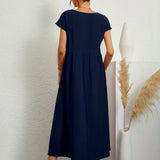 Gabrielle™ — Fluid Midi Mekko Ajaton Eleganssi