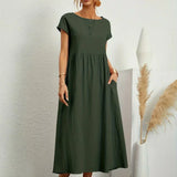 Gabrielle™ — Fluid Midi Mekko Ajaton Eleganssi