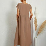 Gabrielle™ — Fluid Midi Mekko Ajaton Eleganssi