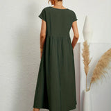 Gabrielle™ — Fluid Midi Mekko Ajaton Eleganssi