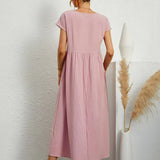 Gabrielle™ — Fluid Midi Mekko Ajaton Eleganssi
