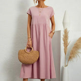 Gabrielle™ — Fluid Midi Mekko Ajaton Eleganssi