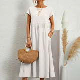Gabrielle™ — Fluid Midi Mekko Ajaton Eleganssi