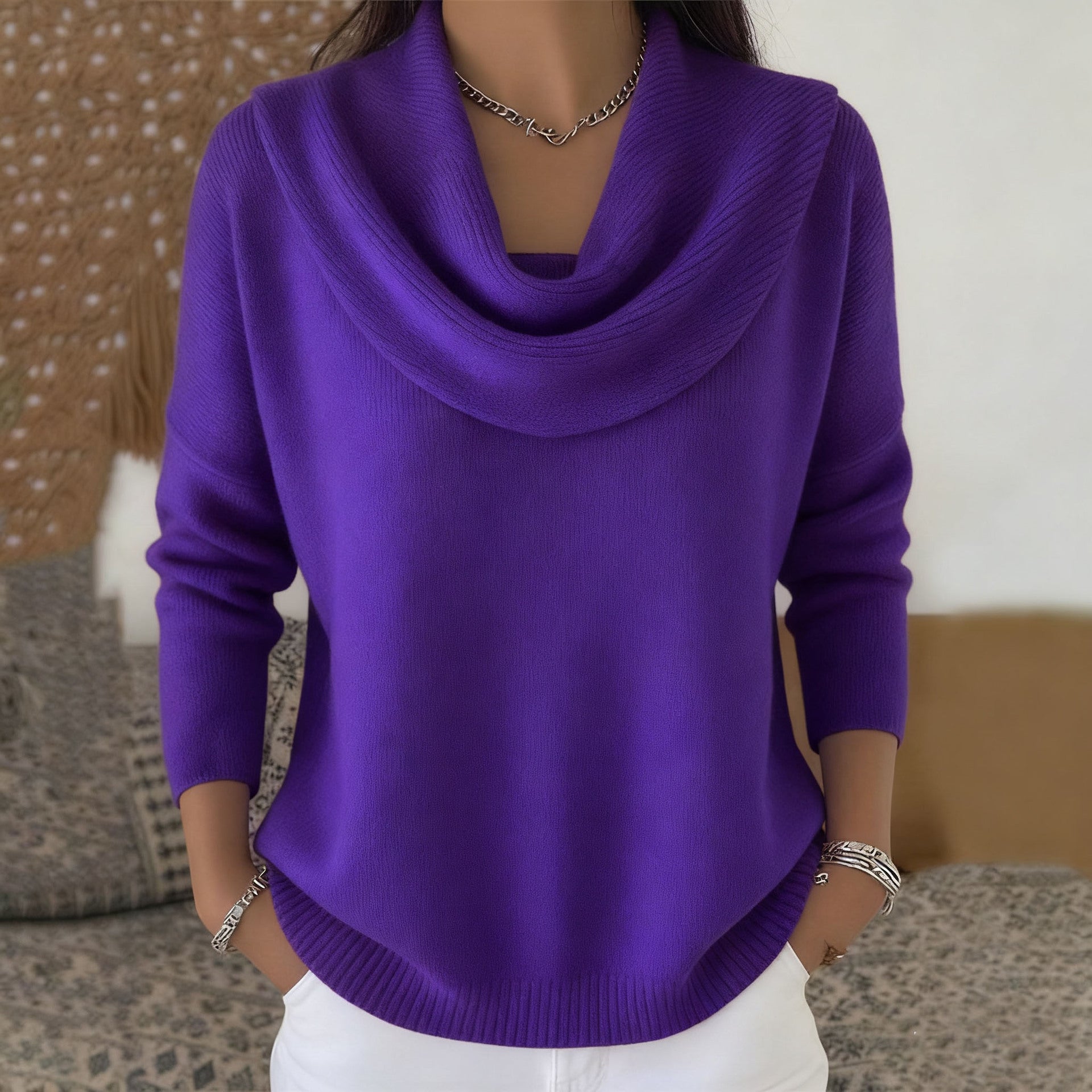 Draped Col Bénitier -paita Christine