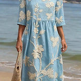 Kerry | Brodeerattu Vintage-mekko