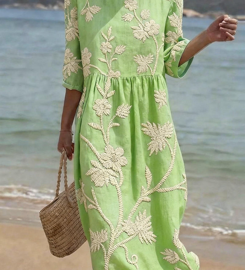 Kerry | Brodeerattu Vintage-mekko