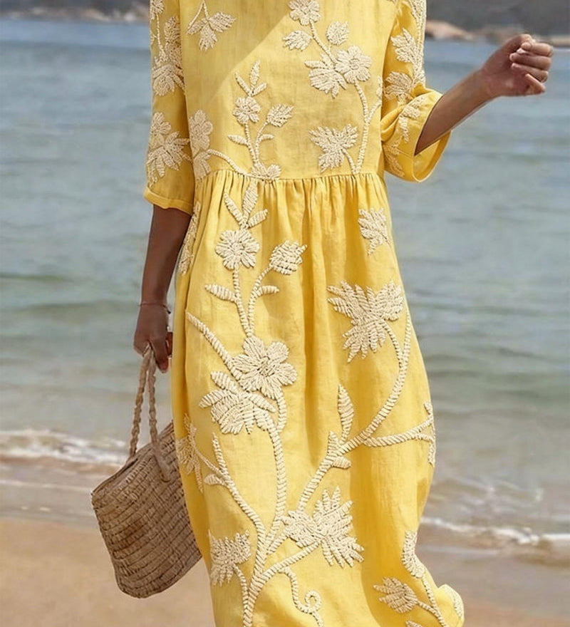 Kerry | Brodeerattu Vintage-mekko