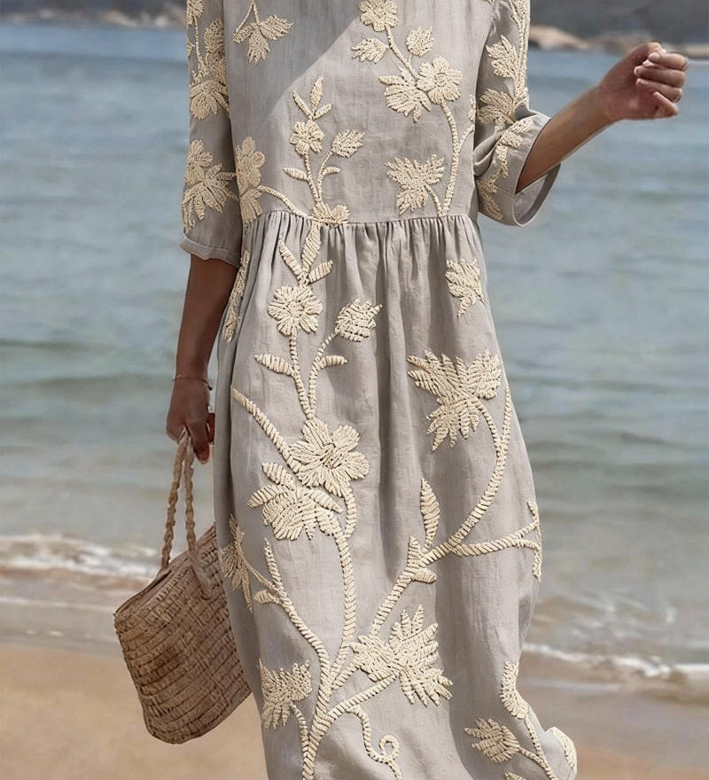 Kerry | Brodeerattu Vintage-mekko