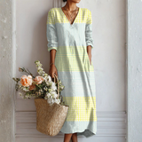 Olivia™ | Luonnollinen Eleganssi Pellavamekko