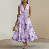 Rowella | Elegantti Pleatattu Maxi Mekko