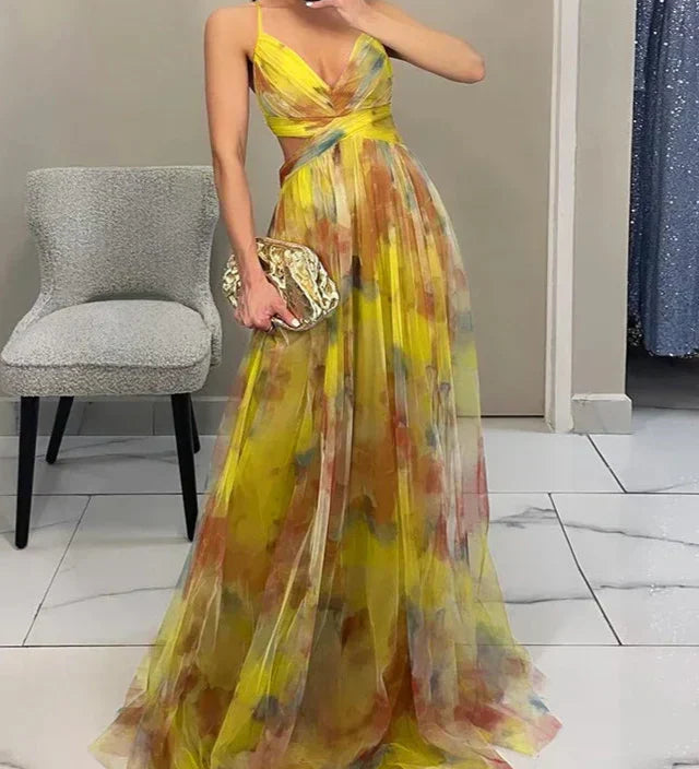 Madeline | Kukallinen Maxi Mekko Vaivattomaan Eleganssiin