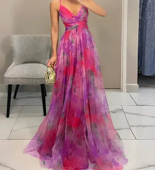 Madeline | Kukallinen Maxi Mekko Vaivattomaan Eleganssiin