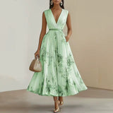 Rowella | Elegantti Pleatattu Maxi Mekko