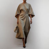 ELDRA | SATINIKOSKETUS BATWING-HIHA MAXI-MEKKO