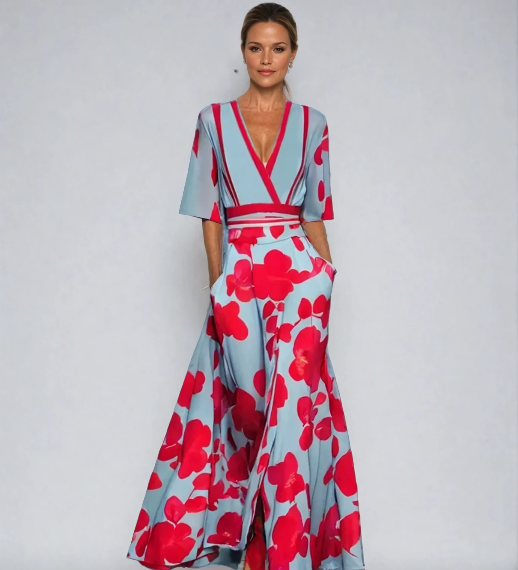 Isabel | Elegantti Kukallinen A-linjainen Mekko