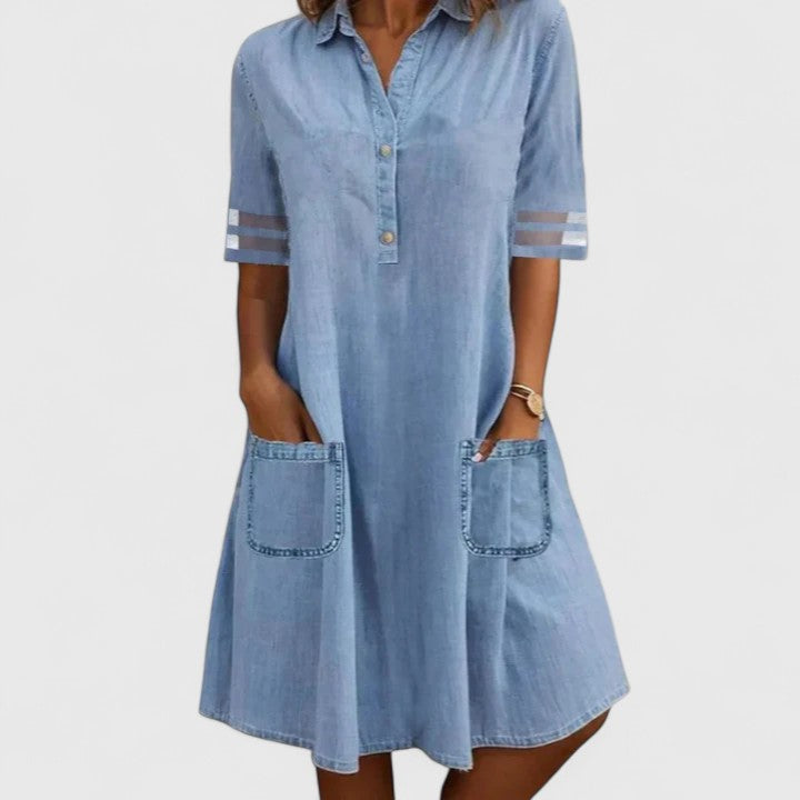 Brittany | Figuuria Korostava Denim-mekko