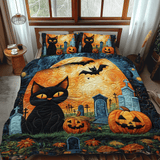 Kauhea Halloween-kissa 3-osainen vuodevaatesetti