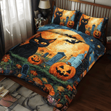 Kauhea Halloween-kissa 3-osainen vuodevaatesetti