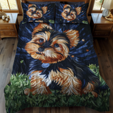 Tähti Yorkie 3-osainen Vuodevaatesetti