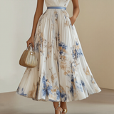 Rowella | Elegantti Pleatattu Maxi Mekko