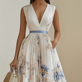 Rowella | Elegantti Pliseerattu Maxi Mekko
