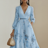 Rowella | Elegantti Pleatattu Maxi Mekko