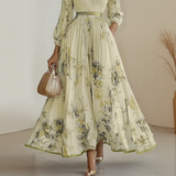 Rowella | Elegantti Pliseerattu Maxi Mekko