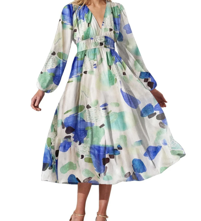 Celine | Naisten mekko kukkakuviolla