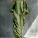 Sofia - Elegantti Puff Sleeve Maxi Mekko