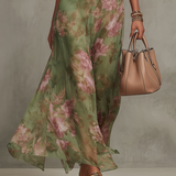 Faith - Elegantti Kukallinen Maxi-mekko
