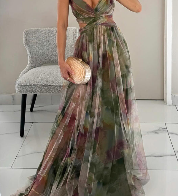 Madeline | Kukallinen Maxi Mekko Vaivattomaan Eleganssiin