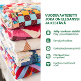 Vintage Charm 3-osainen tikattu vuodevaatesetti