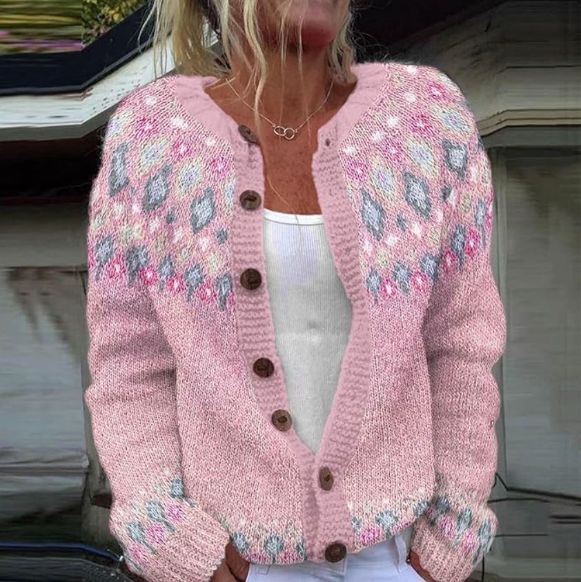 SOFIE | PINKKI MUKAVUUSNEULE