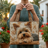 Hienostunut Käsintehty Yorkie Olkalaukku