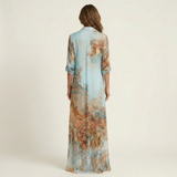 Lanie | Silkkinen Maxi-paitamekko