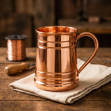 Vintagetyylinen Kupari Mukki 530 ml Kahvalla