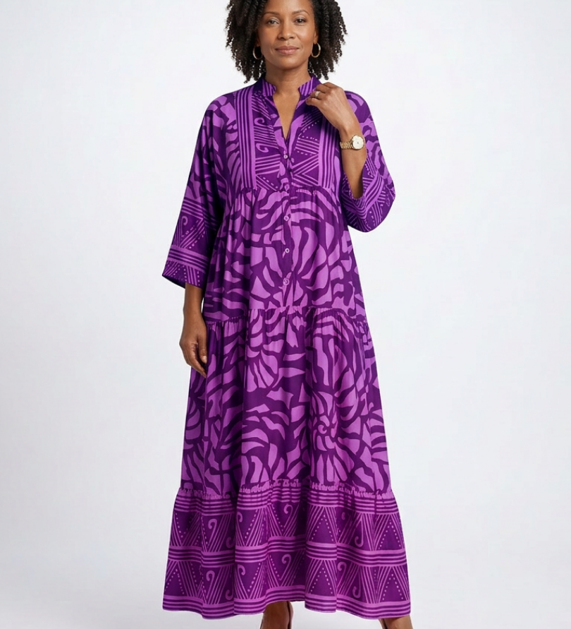Marielle | Napillinen Midi-mekko