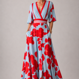 Sabina | Elegantti Mekko Kukkakuviolla