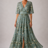 Sabina | Elegantti Mekko Kukkakuviolla